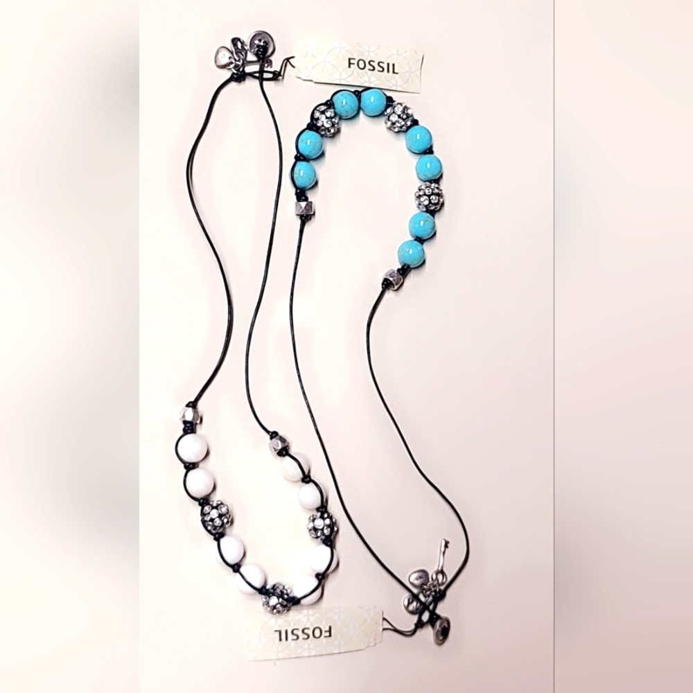 Fossil set of 2 necklaces NWT | R$79